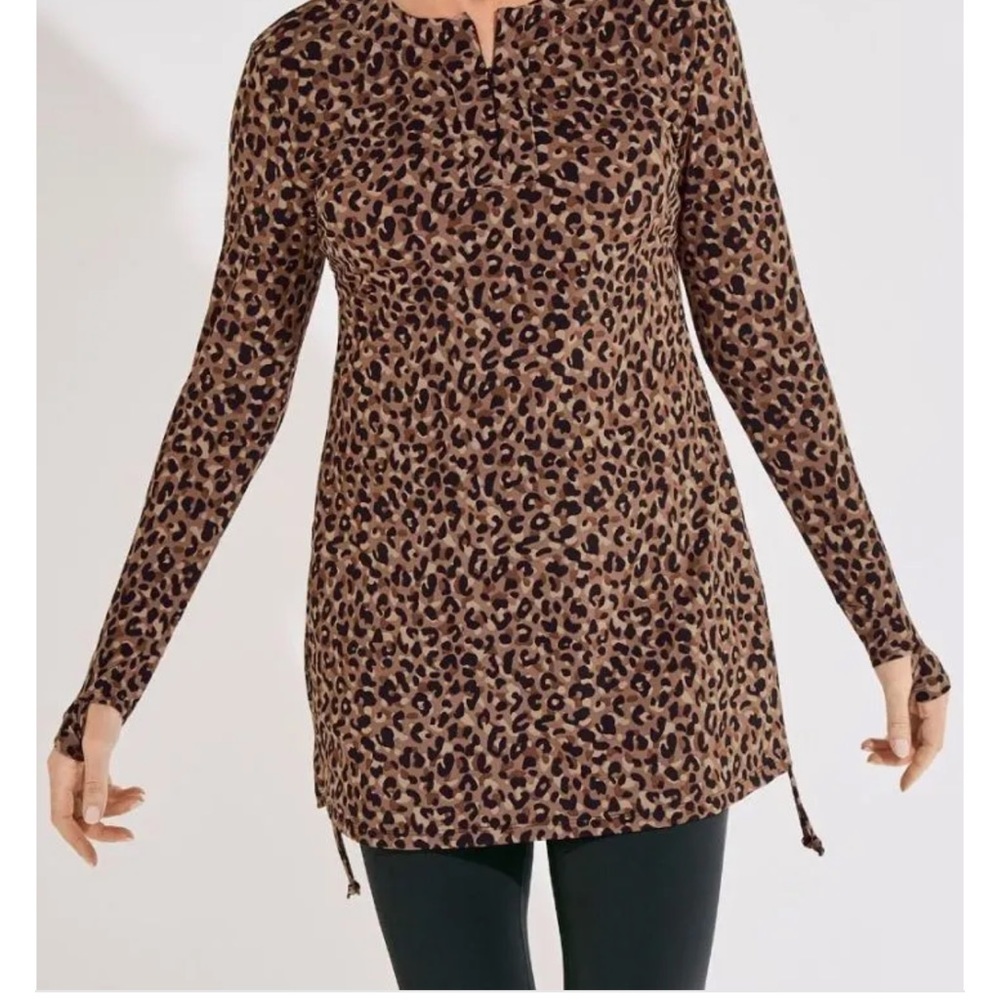 Coolibar Ruched Swim Shirt